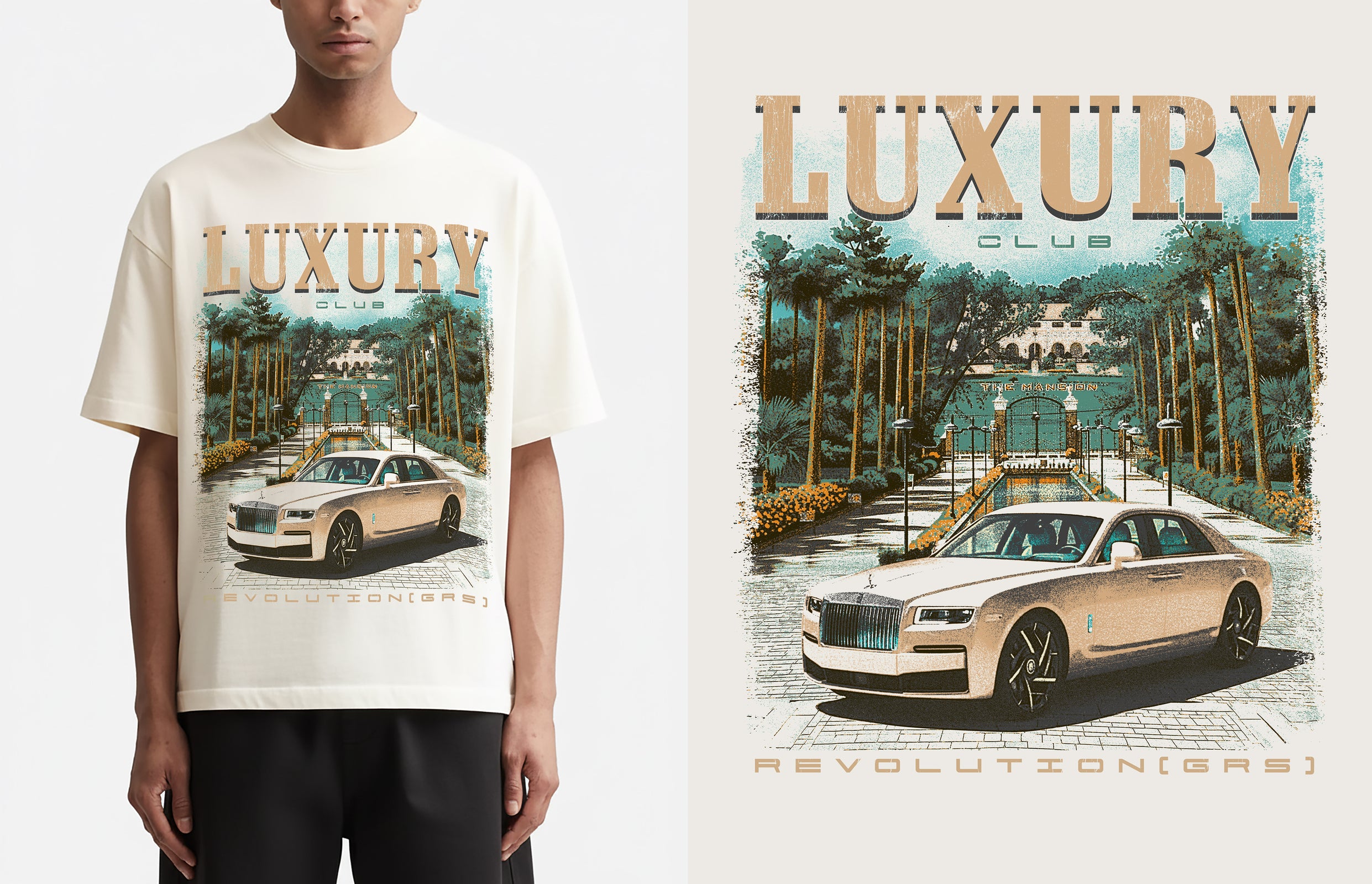 T.M LUXURY CLUB OFF-WHITE